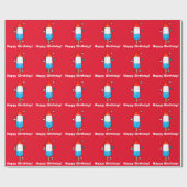 Ice Pop Happy Birthday Cadeaupapier (Vlak)