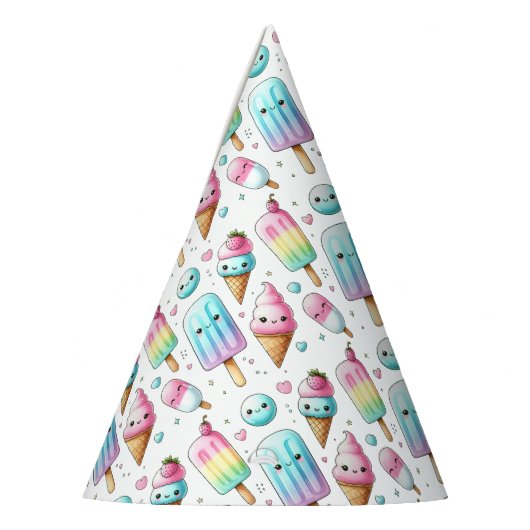 Ice Pop Party Zomerdecor Popsicle Verjaardagsfeest Feesthoedjes (Links)