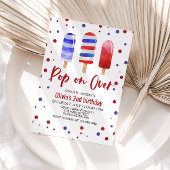 Ice Pop Pop over de Rode Witte Dag Kaart