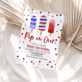 Ice Pop Pop over de Rode Witte Dag Kaart