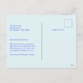 Ice Pop Retro New Year Retro Modern Blue Photo Feestdagenkaart (Achterkant)