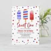 Ice Poppen hebben 1 Rode Blauw op de eerste verjaa Kaart (Staand voorkant)