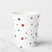 Ice Poppen hebben 1 Rode Blauw op de eerste verjaa Papieren Bekers (Achterkant)