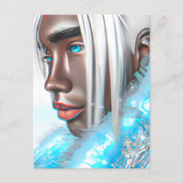 Ice Prince Melanin Black Boy Magic Bruh Winter Bro Briefkaart