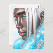 Ice Prince Melanin Black Boy Magic Bruh Winter Bro Briefkaart (Voorkant / Achterkant)