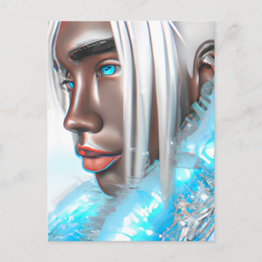 Ice Prince Melanin Black Boy Magic Bruh Winter Bro Briefkaart (Voorkant)