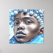 Ice Prince Melanin Black Boy Magic Bruh Winter Bro Canvas Afdruk (Voorkant)