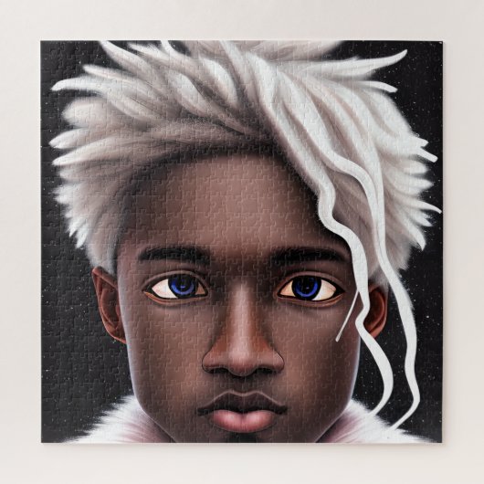 Ice Prince Melanin Black Boy Magic Bruh Winter Bro Legpuzzel (Verticaal)