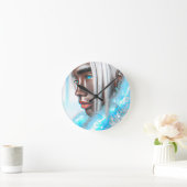 Ice Prince Melanin Black Boy Magic Bruh Winter Bro Ronde Klok (Huis)