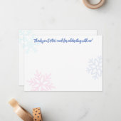 Ice Princess 4e verjaardag Notitiekaartje (Voorkant / Achterkant in situ)