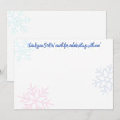 Ice Princess 4e verjaardag Notitiekaartje (Voorkant / Achterkant)