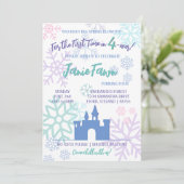 Ice Princess 4e verjaardag | Sjabloon Kaart (Staand voorkant)