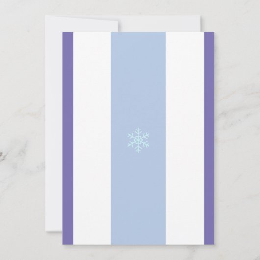 Ice Princess 4e verjaardag | Sjabloon Kaart (Achterkant)