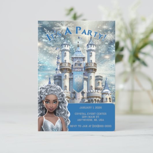 Ice Princess Kaart (Staand voorkant)