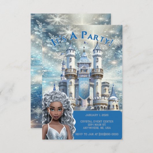 Ice Princess Kaart (Voorkant / Achterkant)