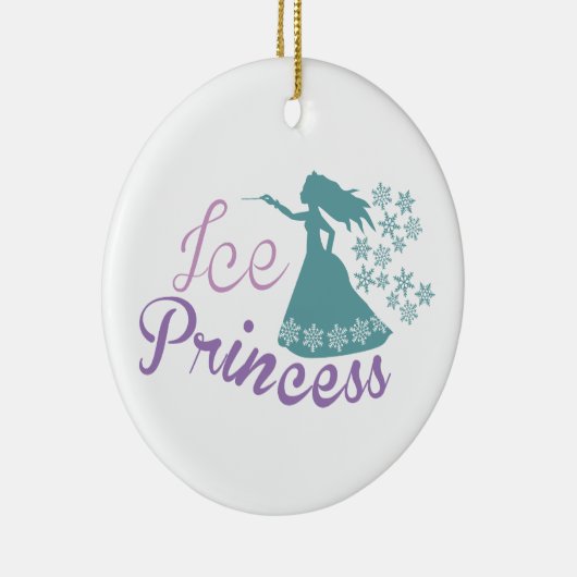 Ice Princess Keramisch Ornament (Rechts)