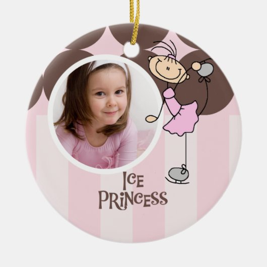 Ice Princess kunstschaatsen Ornament (Voorkant)