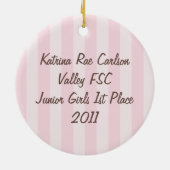 Ice Princess kunstschaatsen Ornament (Achterkant)