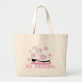 Ice Princess Schaats Grote Tote Bag