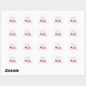 Ice Princess Schaats Ronde Sticker (Vel)