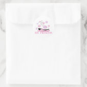 Ice Princess Schaats Ronde Sticker (Tas)