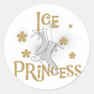 Ice Princess Tshirts en Gifts Ronde Sticker