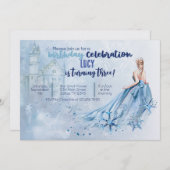 Ice Princess verjaardagsfeestje uitnodigen Kaart (Voorkant / Achterkant)