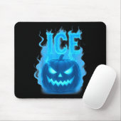 Ice Pumpkin Soky Jack O Lantern Ice Halloween E  Muismat (Met muis)