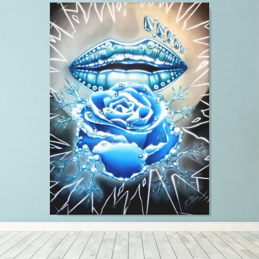 "Ice Queen" Canvas Afdruk (Insitu (Houten vloer))