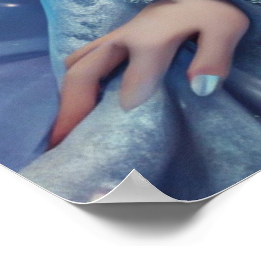 Ice Queen Fantasy – Winter Goddess Portrait Art Poster (Hoek)