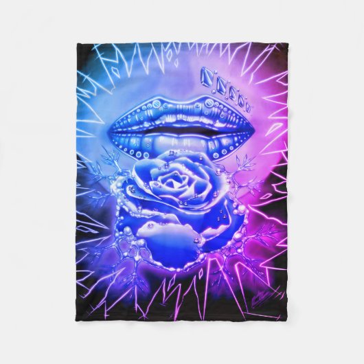 "Ice Queen" Fleece Deken (Voorkant)