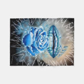 "Ice Queen" Fleece Deken (Voorkant (Horizontaal))