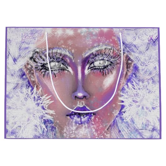 Ice Queen Gift Bag - Prachtig Groot Cadeauzakje (Voorkant)