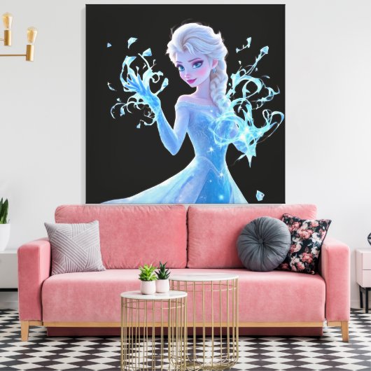 Ice Queen Magische kracht Canvas Afdruk (Insitu (Woonkamer))
