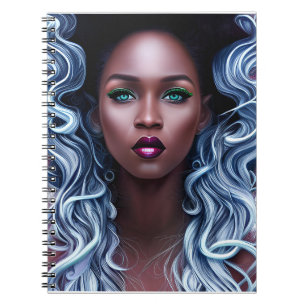 Ice Queen Melanin Women Black Girl Magic Sista Notitieboek