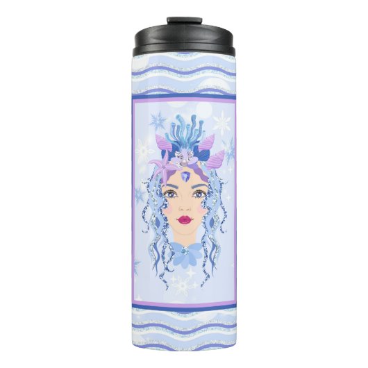 Ice Queen Mermaid Tumbler Thermosbeker (Voorkant)
