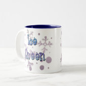 Ice Queen Tweekleurige Koffiemok (Voorkant links)
