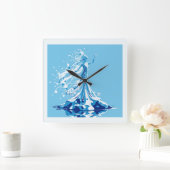 Ice Queen Vierkante Klok (Huis)