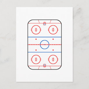 Ice Rink Diagram Hockey Game Companion Briefkaart