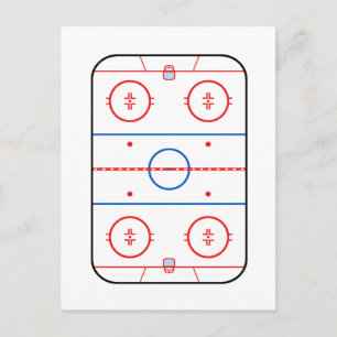 Ice Rink Diagram Hockey Game Companion Briefkaart