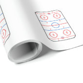 Ice Rink Diagram Hockey Game Companion Cadeaupapier (Rol Hoek)