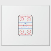 Ice Rink Diagram Hockey Game Companion Cadeaupapier (Vlak)