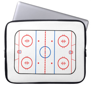 Ice Rink Diagram Hockey Game Companion Laptop Sleeve