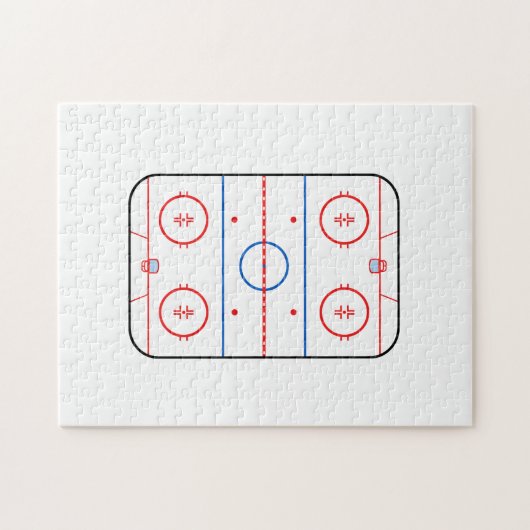 Ice Rink Diagram Hockey Game Companion Legpuzzel (Horizontaal)