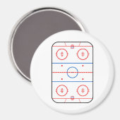 Ice Rink Diagram Hockey Game Companion Magneet (Voorkant / Achterkant)