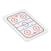 Ice Rink Diagram Hockey Game Companion Magneet (Rechterzijde)