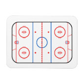 Ice Rink Diagram Hockey Game Companion Magneet (Horizontaal)