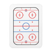 Ice Rink Diagram Hockey Game Companion Magneet (Verticaal)
