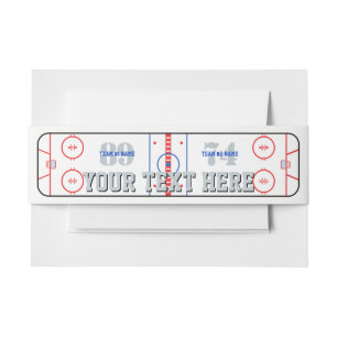 Ice Rink Diagram Hockey Game Companion Uitnodigingen Wikkel