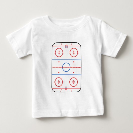 Ice Rink Diagram Hockey Game Decor (Voorkant)